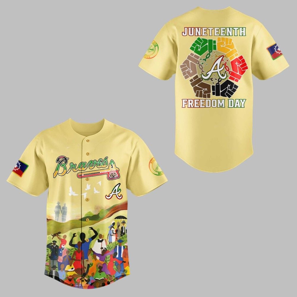 Braves Juneteenth Freedom Day 2025 Jersey - Grishko.com