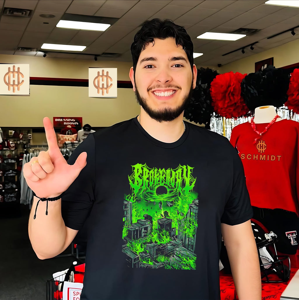 Brokenay Black Hole City Destruction Apocalyptic shirt