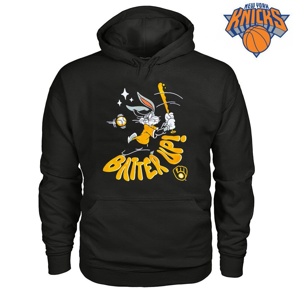 Bugs Bunny Batter Up Milwaukee Brewers Baseball Cartoon Sports Shirt