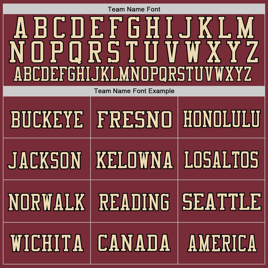 Custom Burgundy Black-Cream Mesh Authentic Throwback Football Jersey