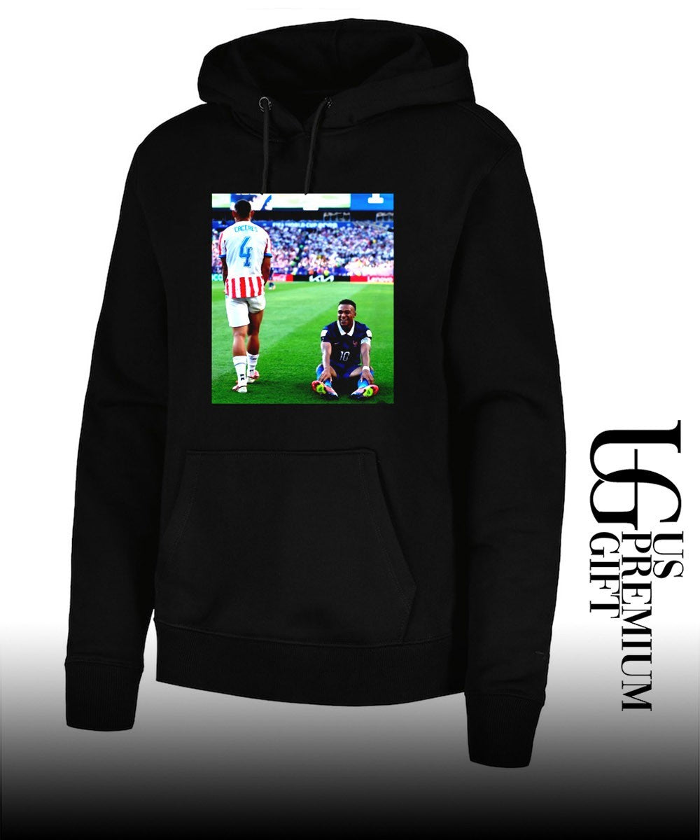 Caceres Mbappe celebration France over Paraguay 2026 World Cup shirt