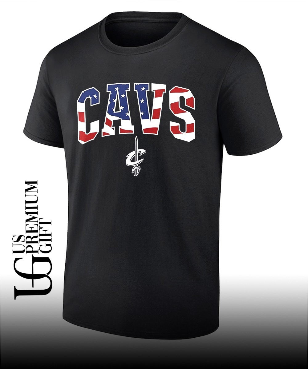 Cavs Cleveland Cavaliers American flag basketball All Star 2026 shirt