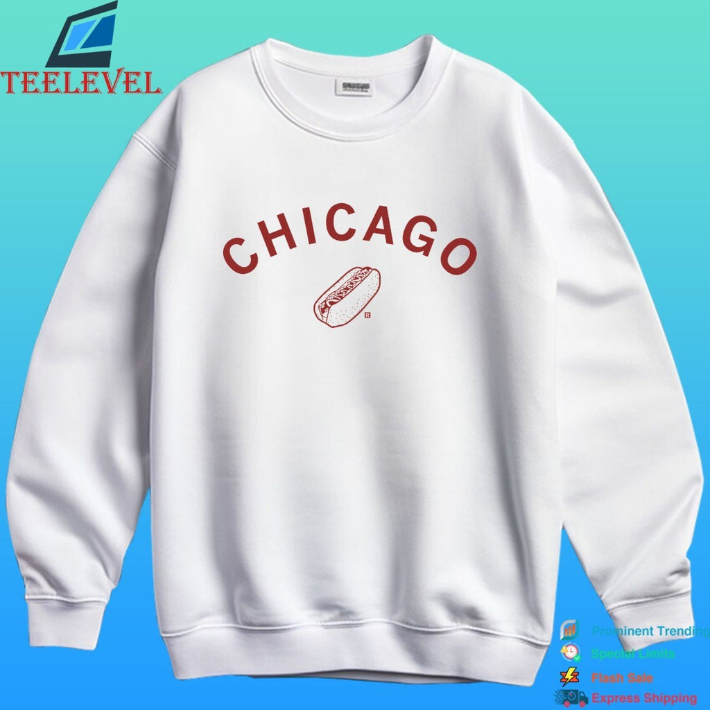 Chicago Hot Dog Curved Shirt