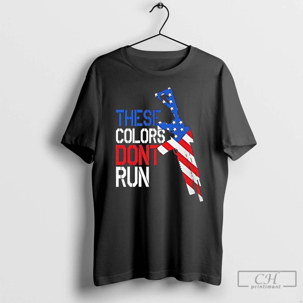 Classic American Flag Rifle These Colors Dont Run