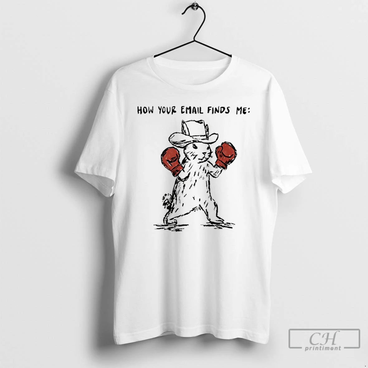 Classic Boxing Bunny Cowboy How Your Email Finds Me
