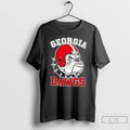 Classic Georgia Bulldogs Mascot Helmet Graphic