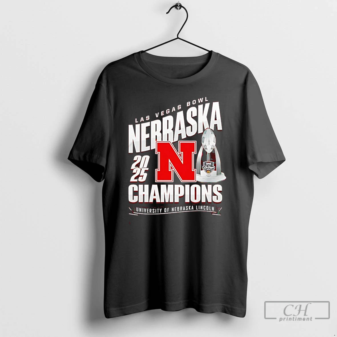Classic Nebraska Cornhuskers 2025 Las Vegas Bowl Champions Trophy
