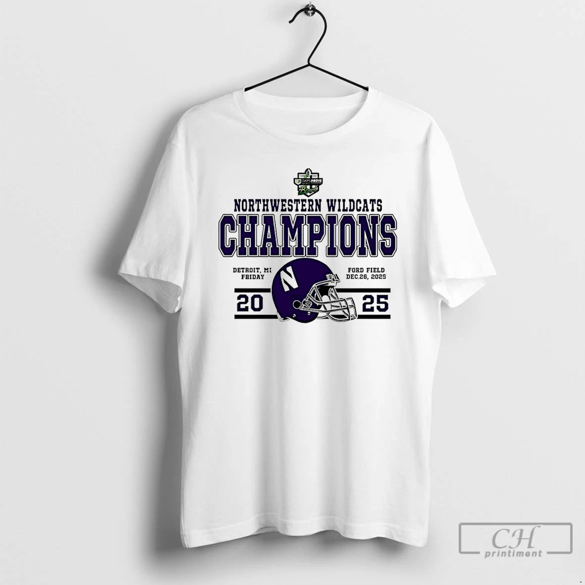 Classic Northwestern Wildcats 2025 Gameabove Sports Bowl Classic Champions