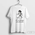 Classic Off To Pillage And Plunder Pirate Frog Graphic