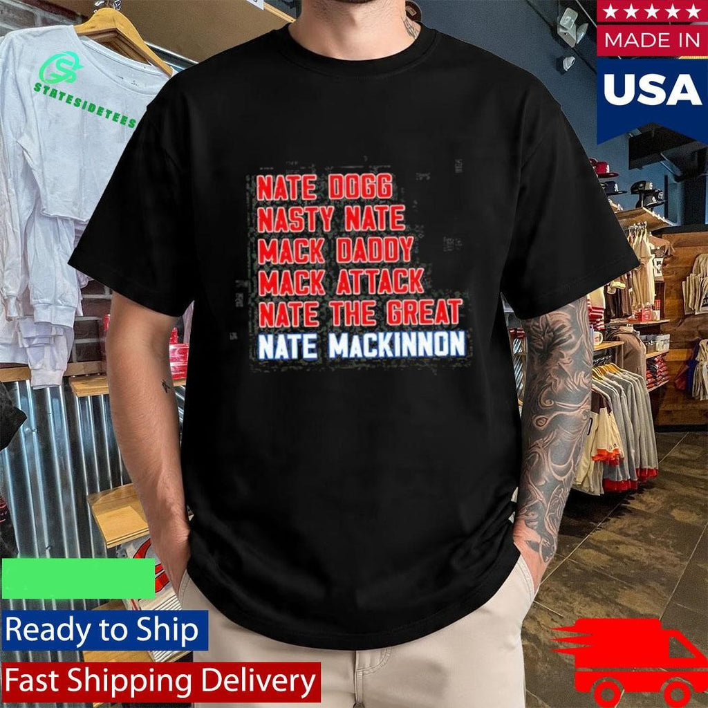 Colorado Avalanche Nathan MacKinnon Mack List Shirt