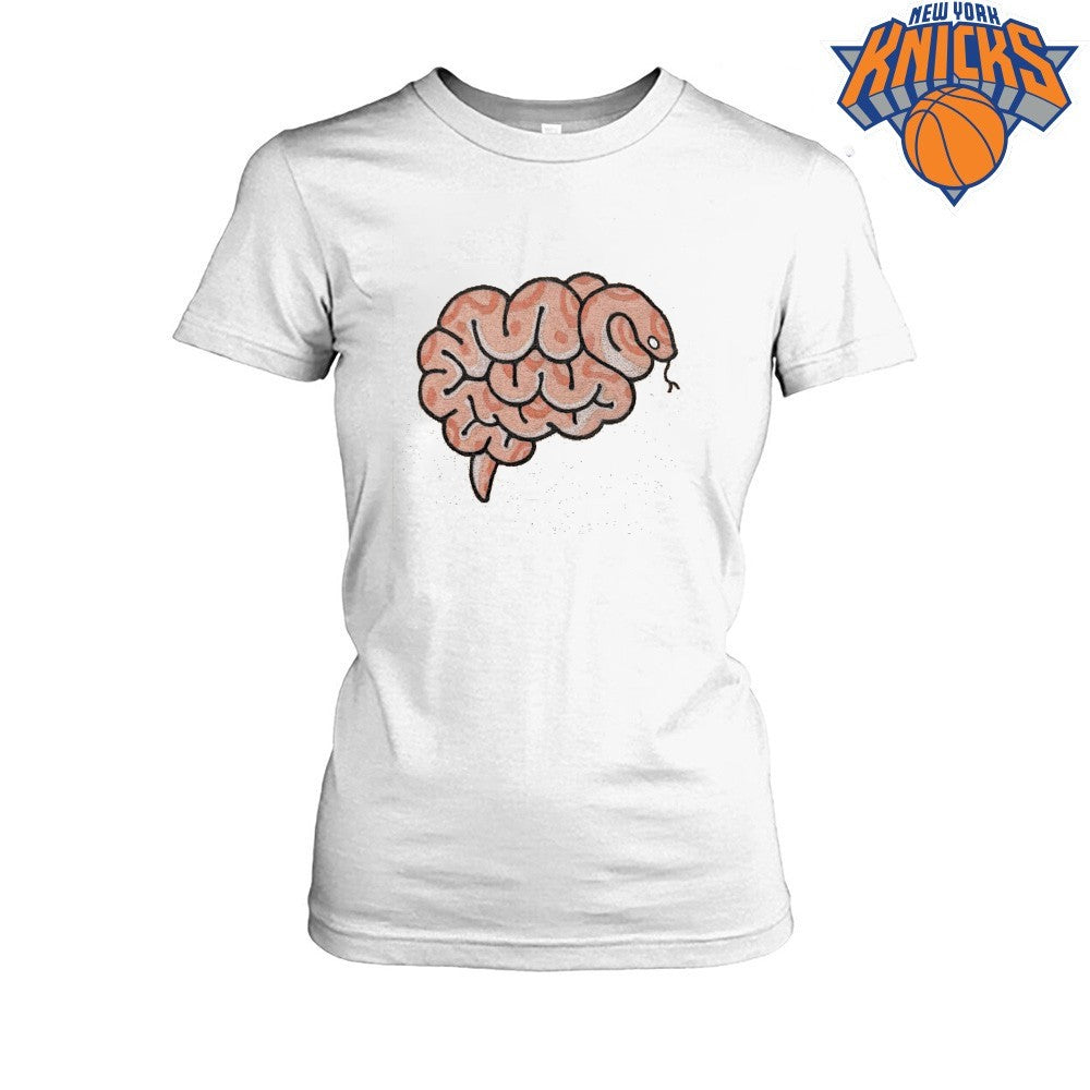 Coral Snake Brain Mental Anatomy Art Illustration Abstract Minimalist shirt