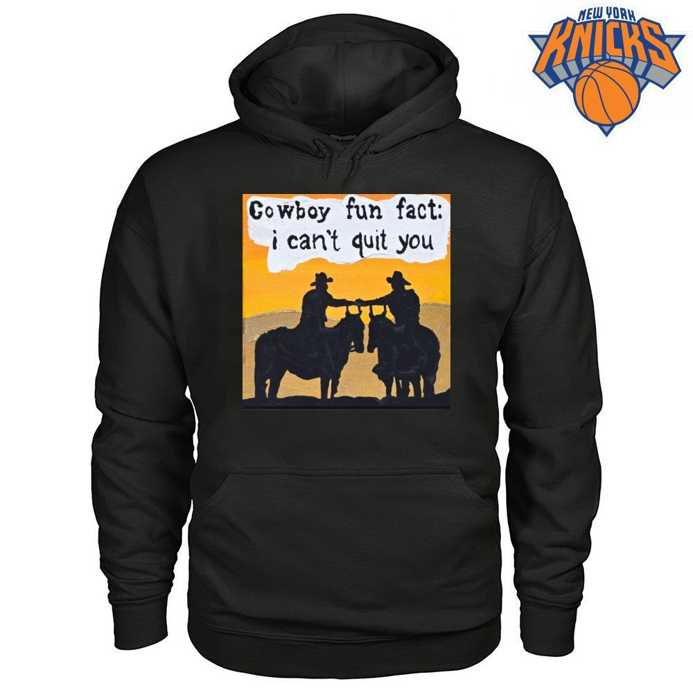 Cowboy Fun Fact I Can’t Quit You Brokeback Mountain Silhouette Painting Shirt