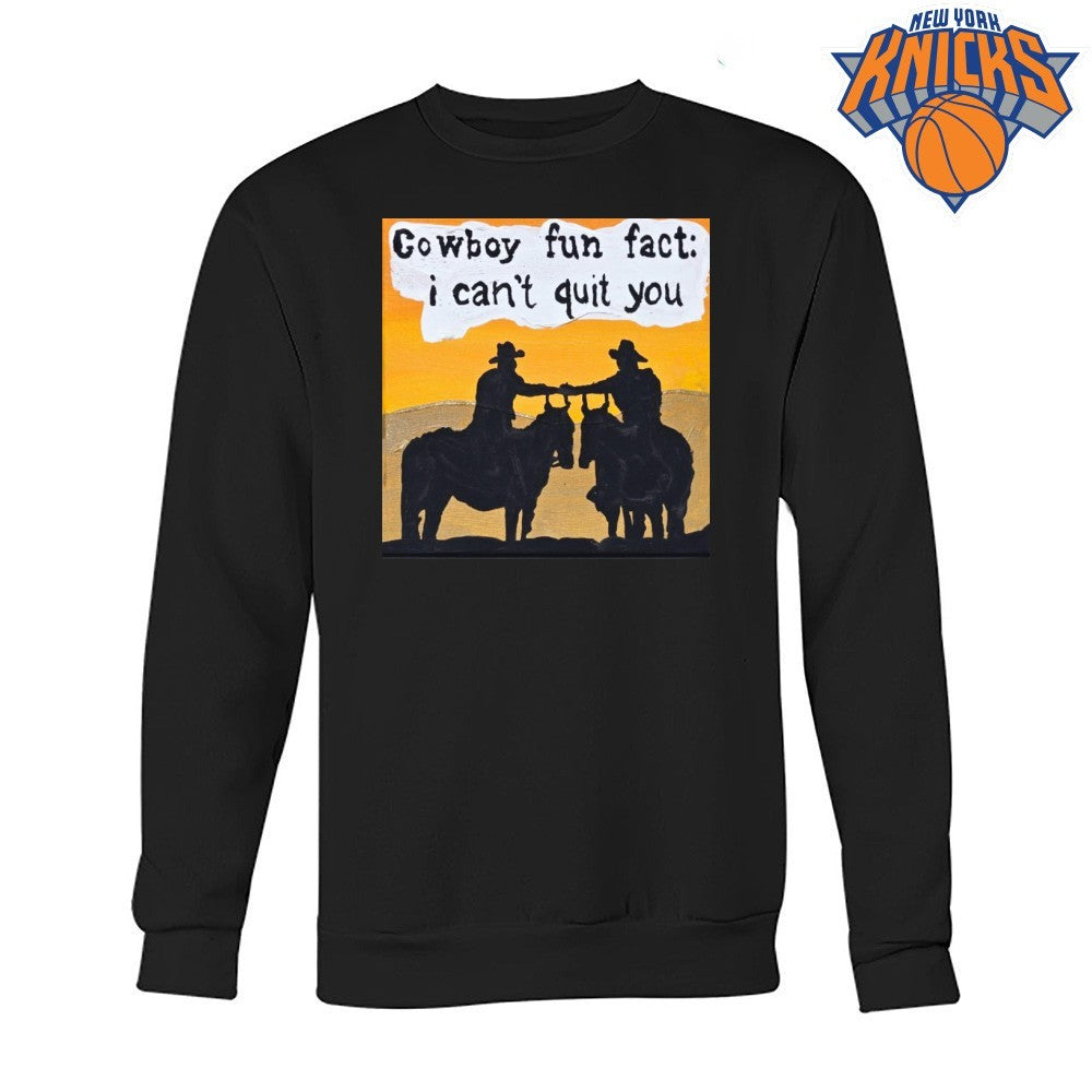 Cowboy Fun Fact I Can’t Quit You Brokeback Mountain Silhouette Painting Shirt