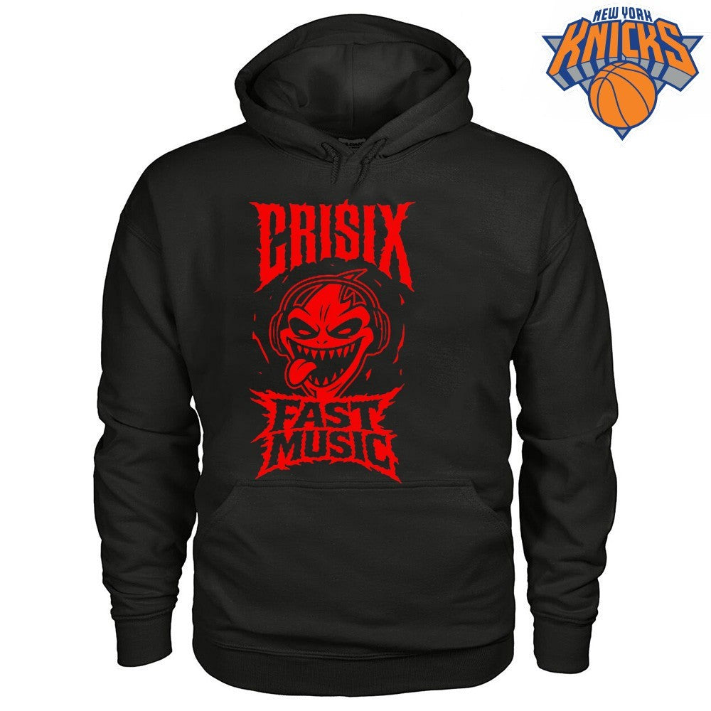 Crisix Fast Music Metal Rock Band Skull Graphic Shirt