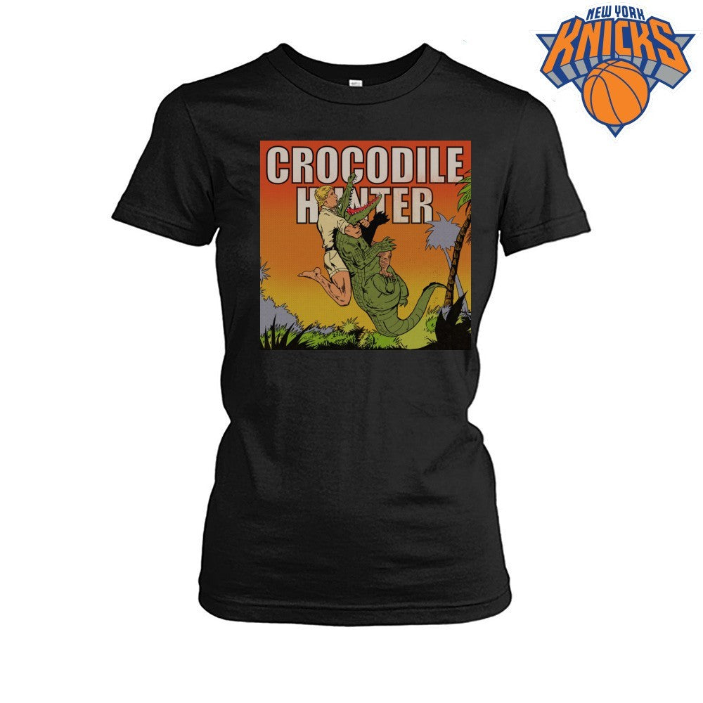 Crocodile Hunter Steve Irwin Wrestling Alligator Vintage Comic Retro Shirt