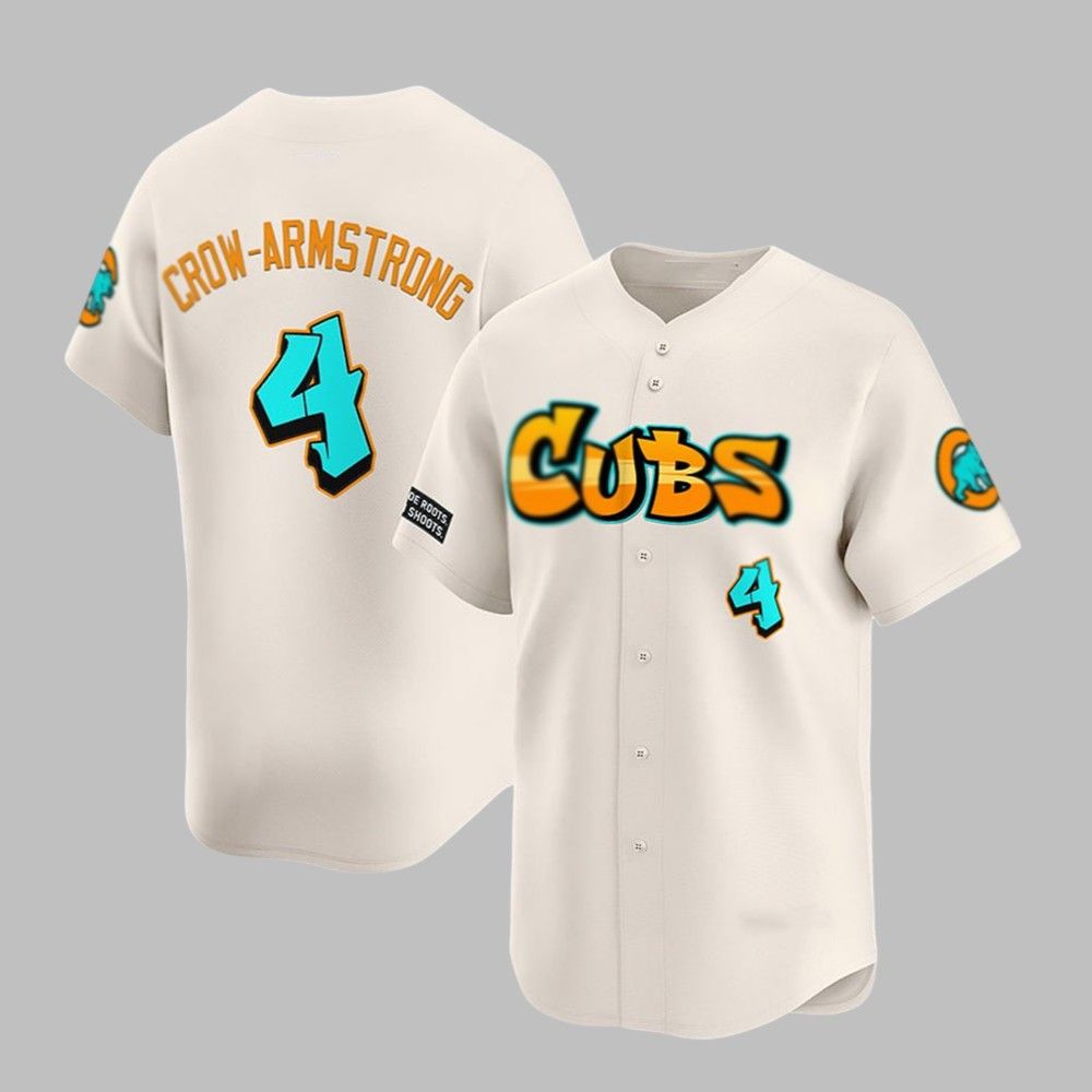 Cubs Crow Armstrong Graffiti 2025 Jersey - Grishko.com
