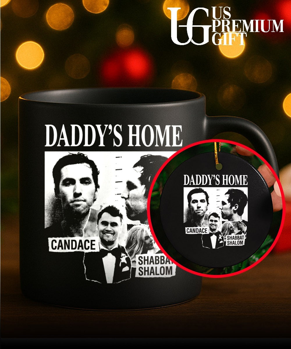 Daddy’s Home Candace Shabbat Shalom mugshot shirt