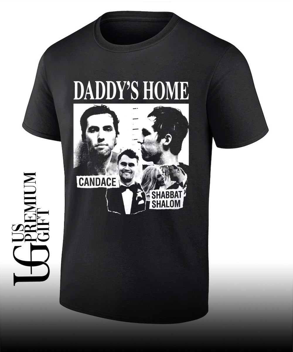 Daddy’s Home Candace Shabbat Shalom mugshot shirt