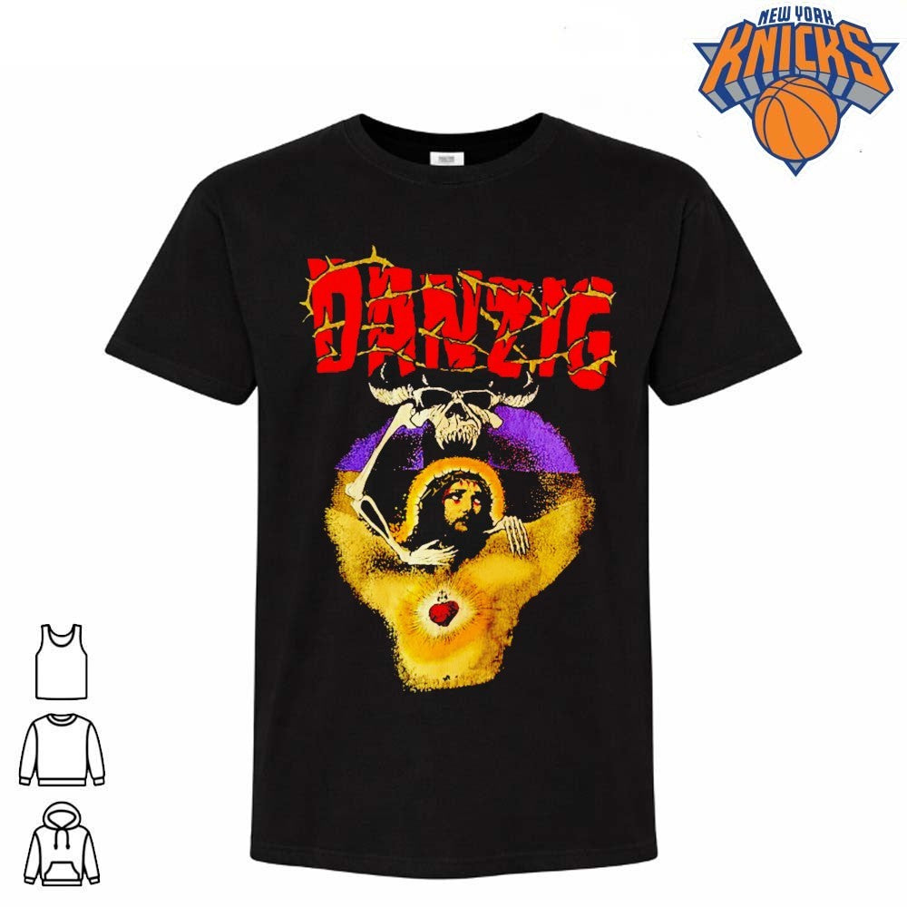 Danzig Skeleton Jesus Christ Thorns Heavy Metal Rock shirt