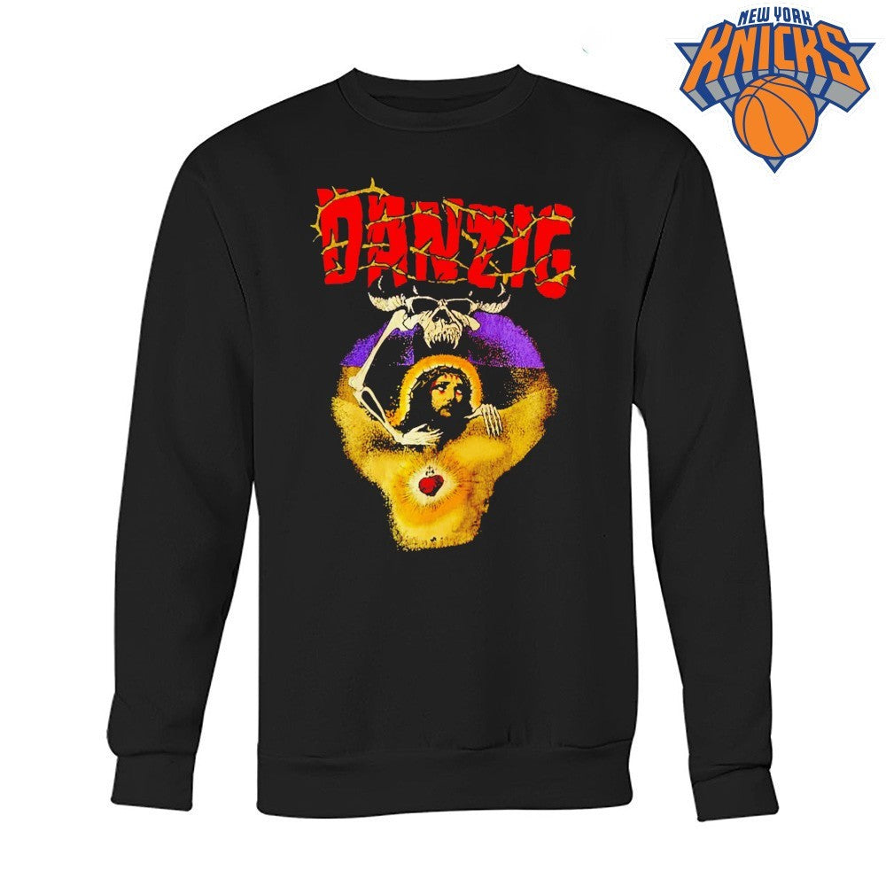Danzig Skeleton Jesus Christ Thorns Heavy Metal Rock shirt