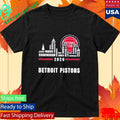Detroit Pistons 2026 Greatest Of All Time Players City Skyline Shirt