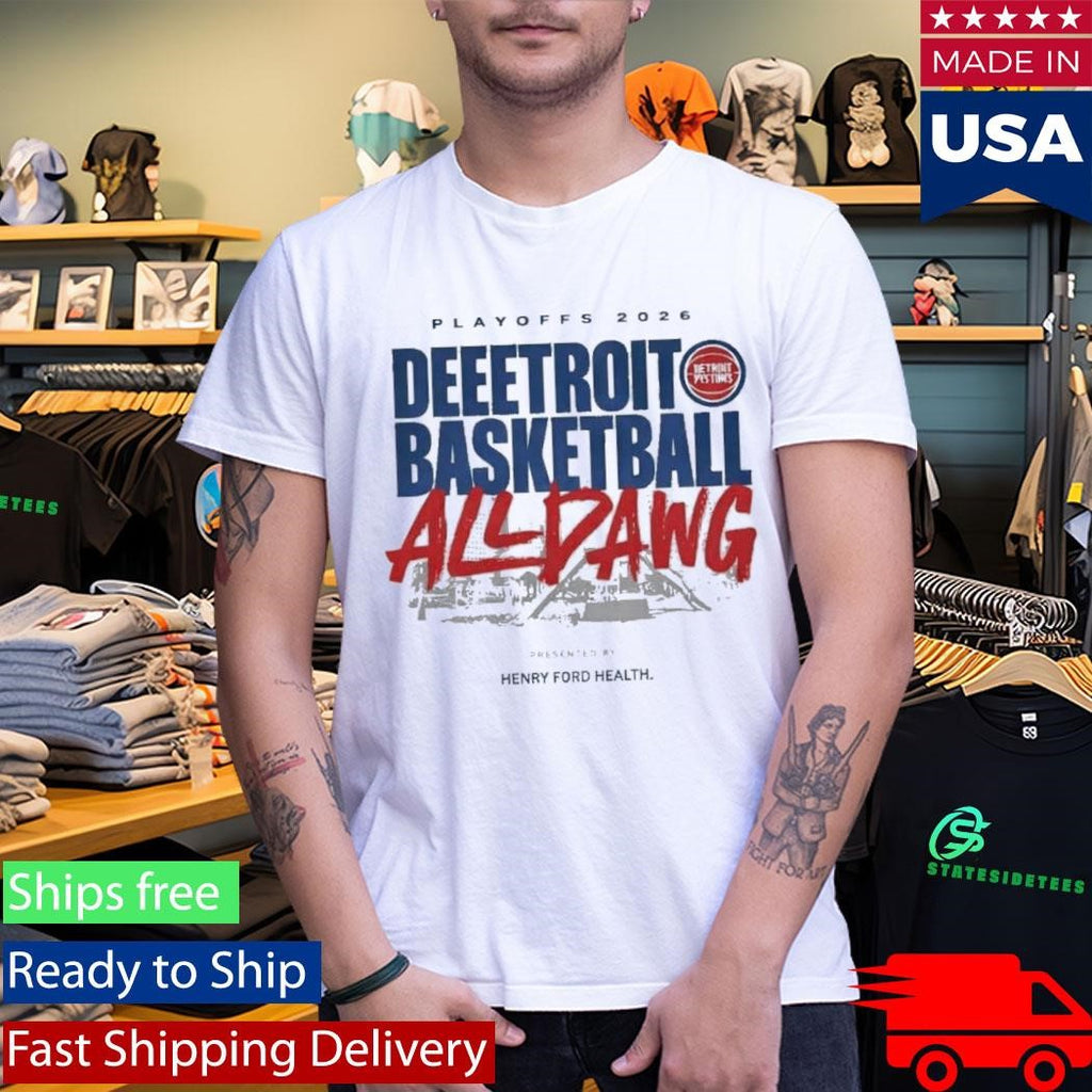 Detroit Pistons Playoffs 2026 Deeetroit Basketball All Dawg Shirt