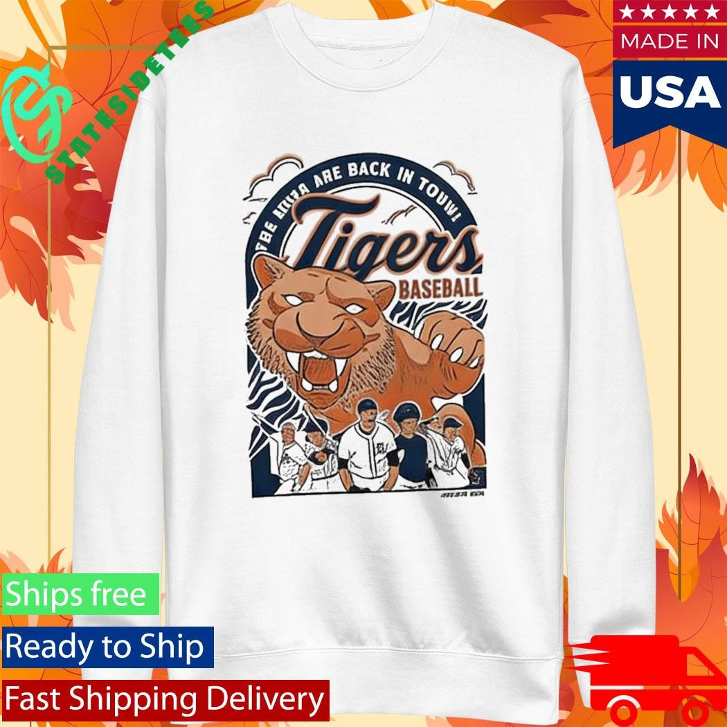 Detroit Tigers MLB Tigers The Boys Are Back in Town Tuesday Tee T-shirt
