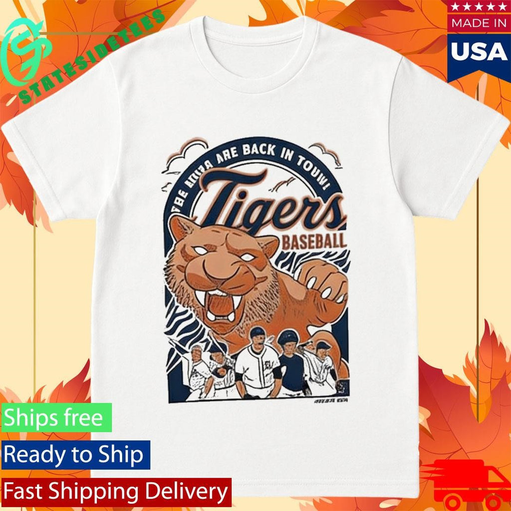 Detroit Tigers MLB Tigers The Boys Are Back in Town Tuesday Tee T-shirt