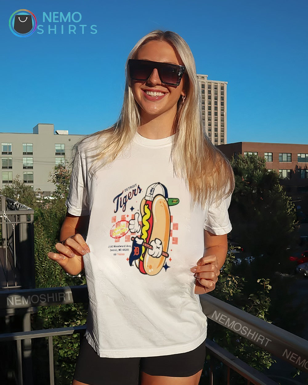 Detroit Tigers hot dog 2026 Mariners World Famous mascot shirt