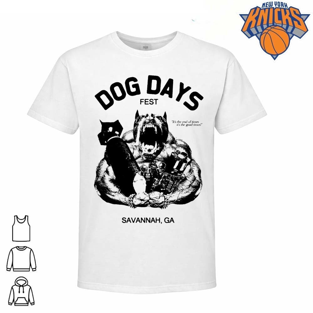 Dog Days Fest Savannah Georgia Muscle Pitbull Bomb Grenades Distressed Shirt