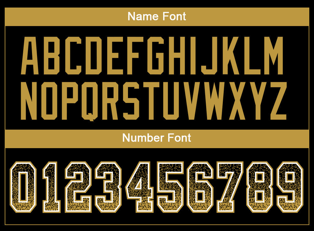 Custom Black Old Gold-White Drift Fashion Football Jersey