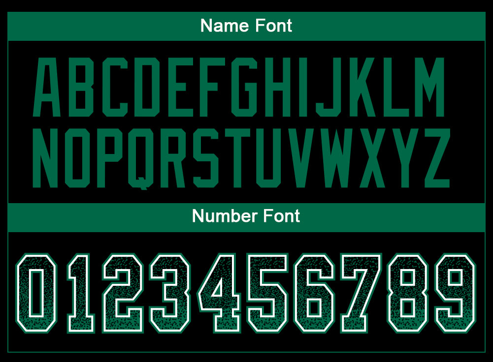 Custom Black Kelly Green-White Drift Fashion Football Jersey