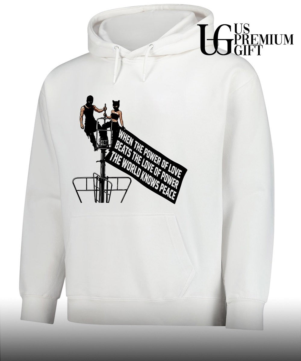 Empire state building when the power of love beats the love of power shirt