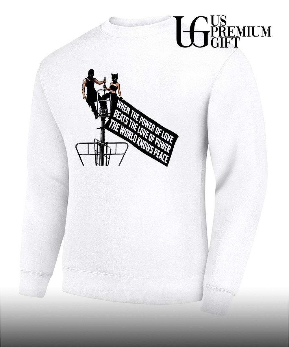 Empire state building when the power of love beats the love of power shirt