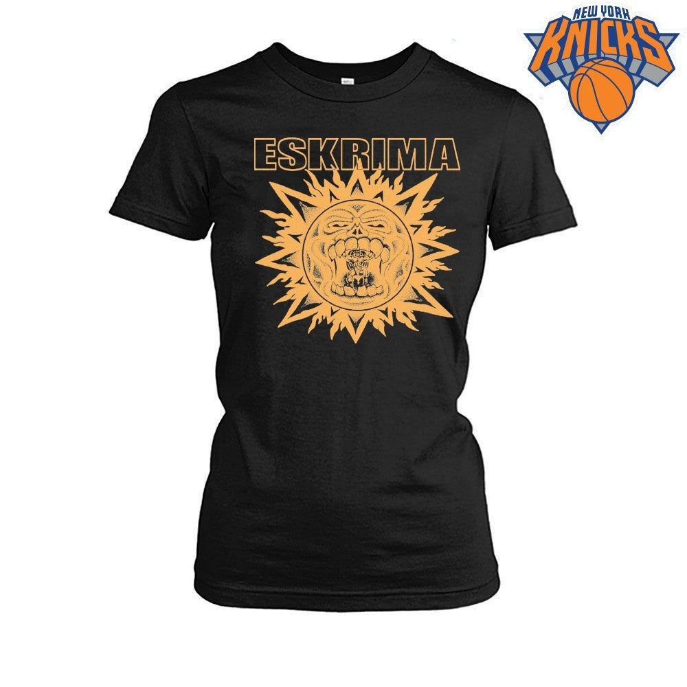 Eskrima Sun Face Skeleton Warrior Bodybuilder Fitness Gym Workout Shirt