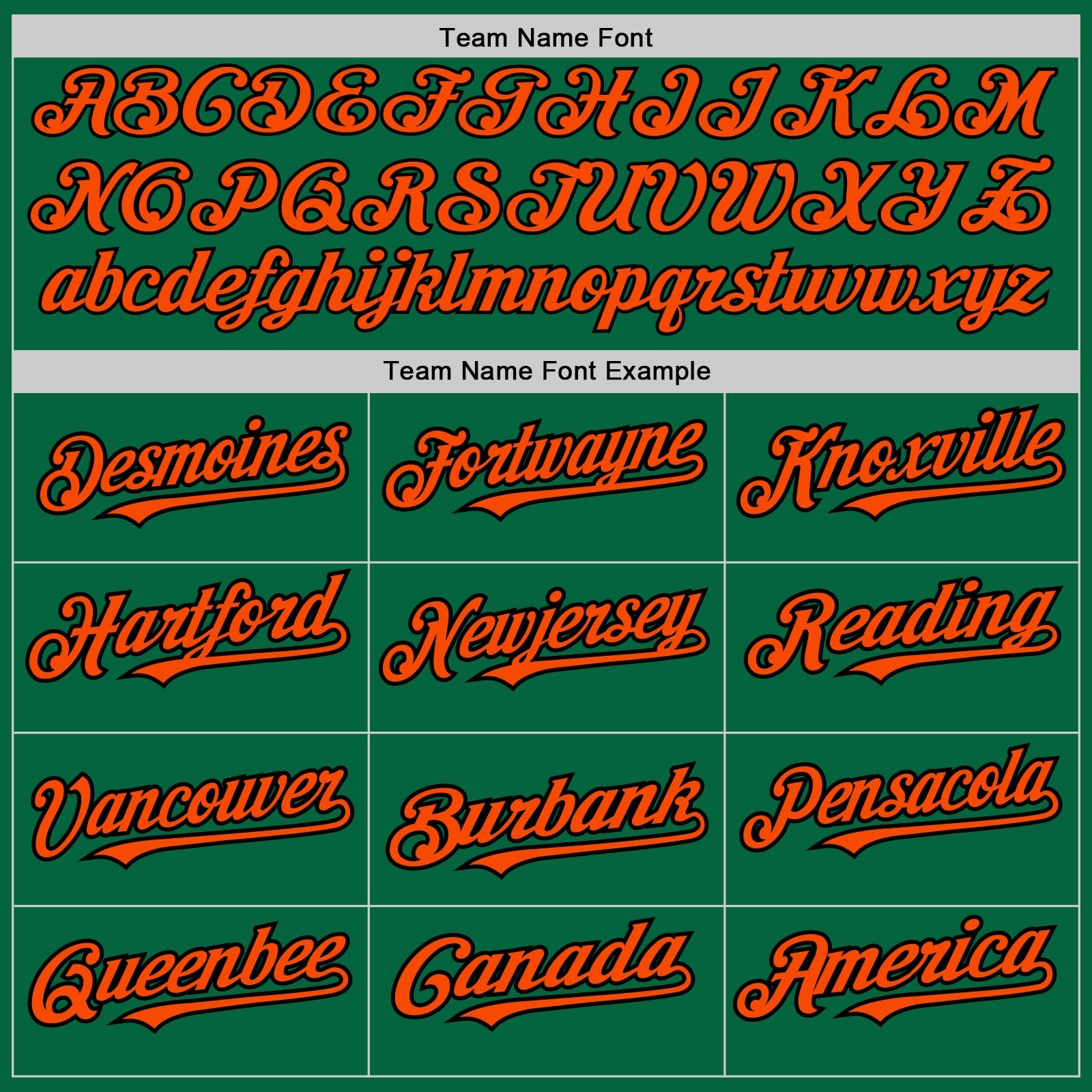 Custom Kelly Green Pinstripe Orange-Black Authentic Fade Fashion Baseball Jersey