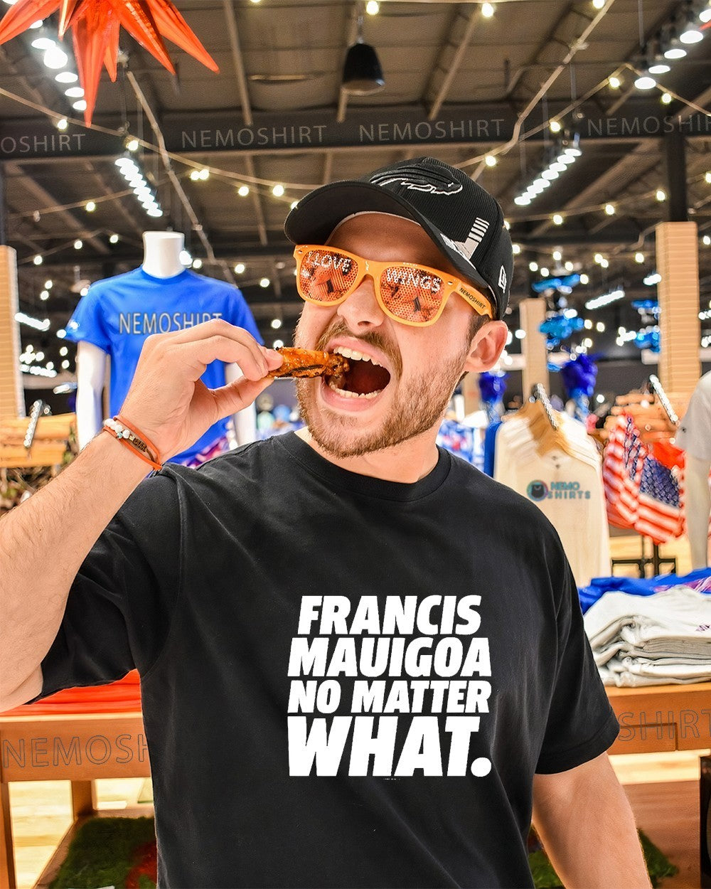 Francis Mauigoa no matter what New York Giants shirt