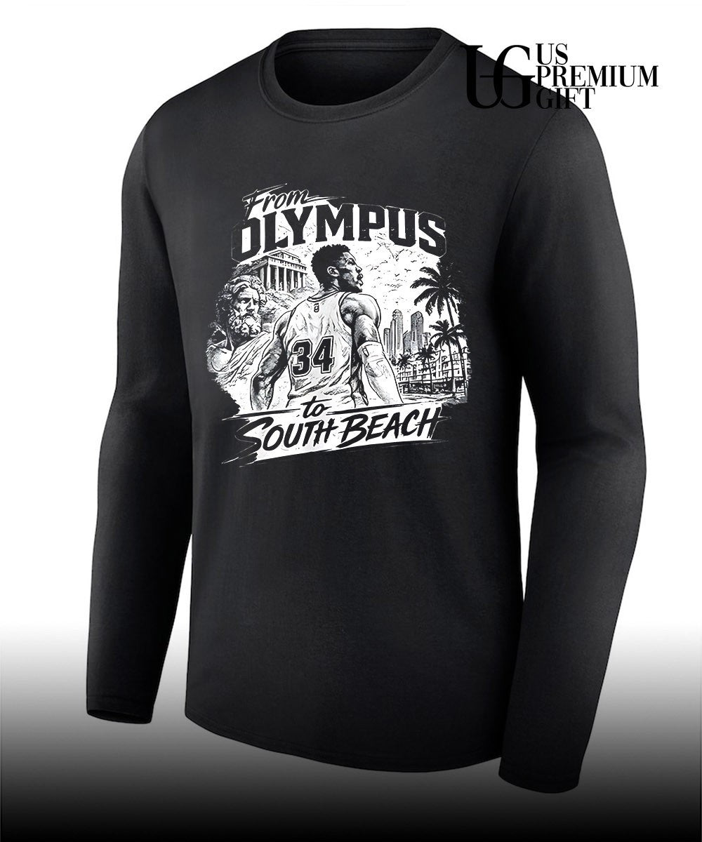 From Olympus To South Beach Greek Mythology Basketball shirt