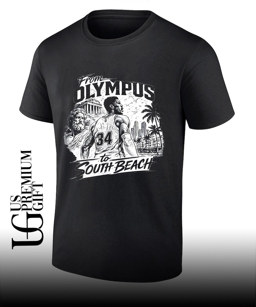 From Olympus To South Beach Greek Mythology Basketball shirt