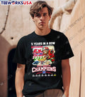 Funny Tampa Bay Buccaneers 2025 NFC South Champions 5 Years In A Row mascot shirt