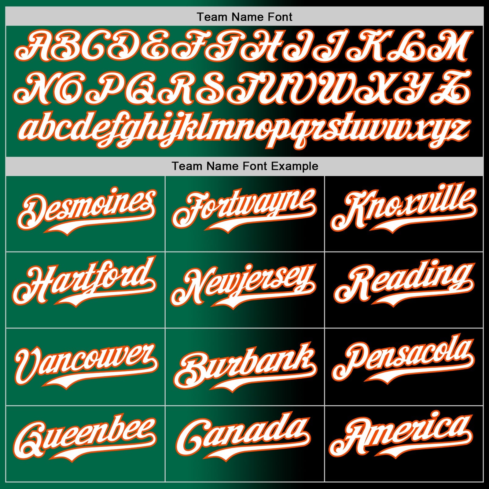 Custom Black White Kelly Green-Orange Authentic Gradient Fashion Baseball Jersey