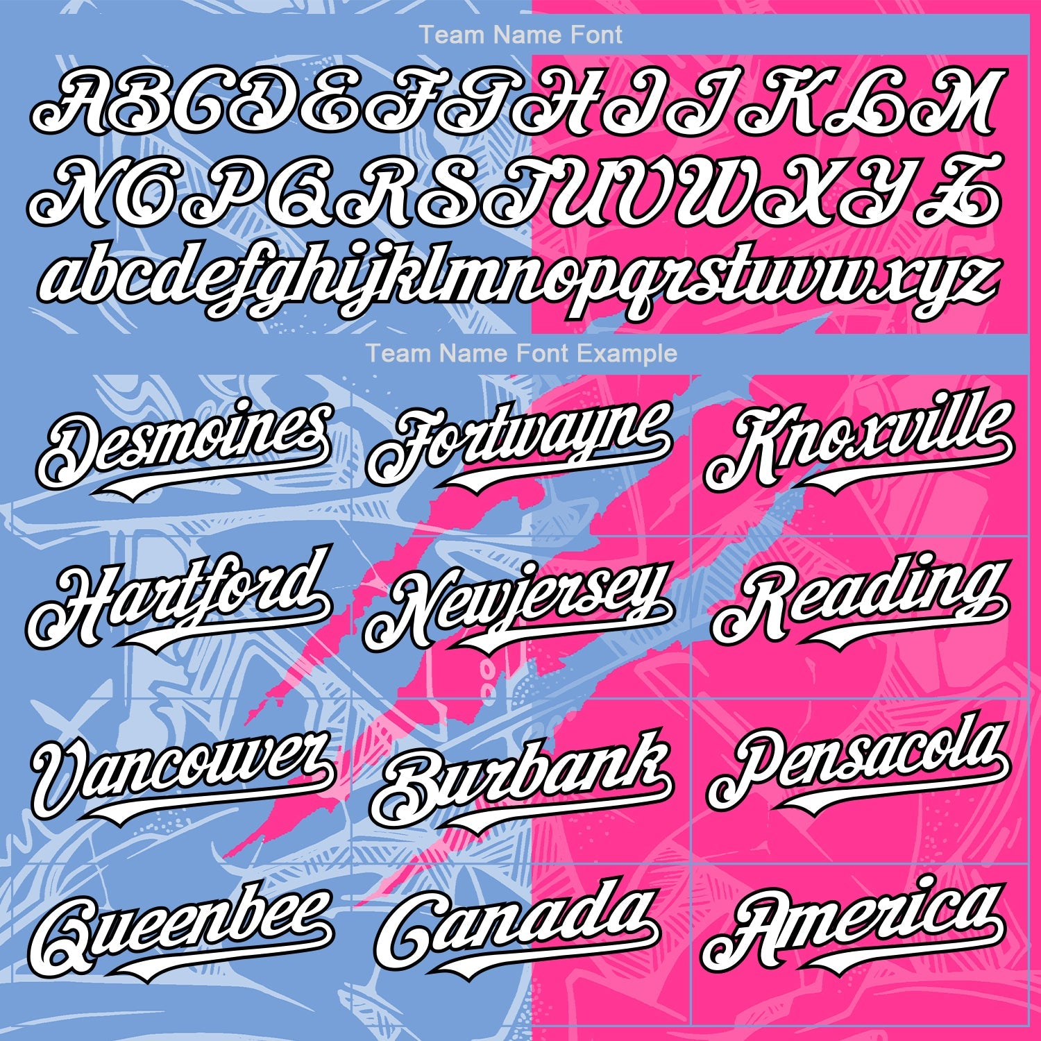 Custom Graffiti Pattern White Pink Light Blue-Black 3D Scratch Authentic Baseball Jersey