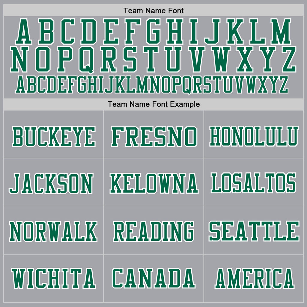 Custom Gray Kelly Green-White Mesh Authentic Football Jersey