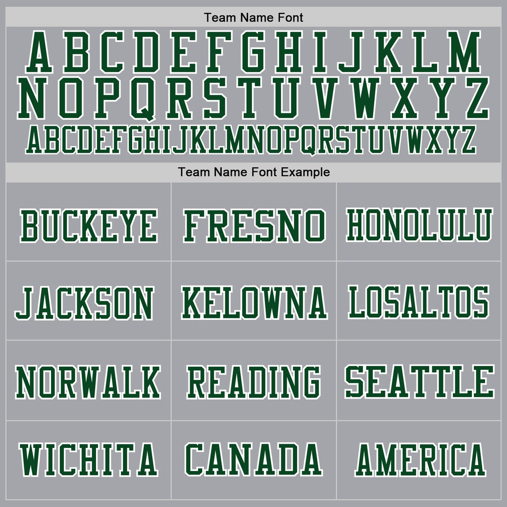 Custom Gray Green-White Mesh Authentic Throwback Football Jersey
