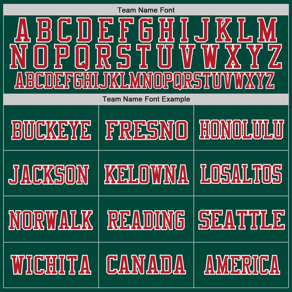 Custom Green Red-Black Mesh Authentic Throwback Football Jersey