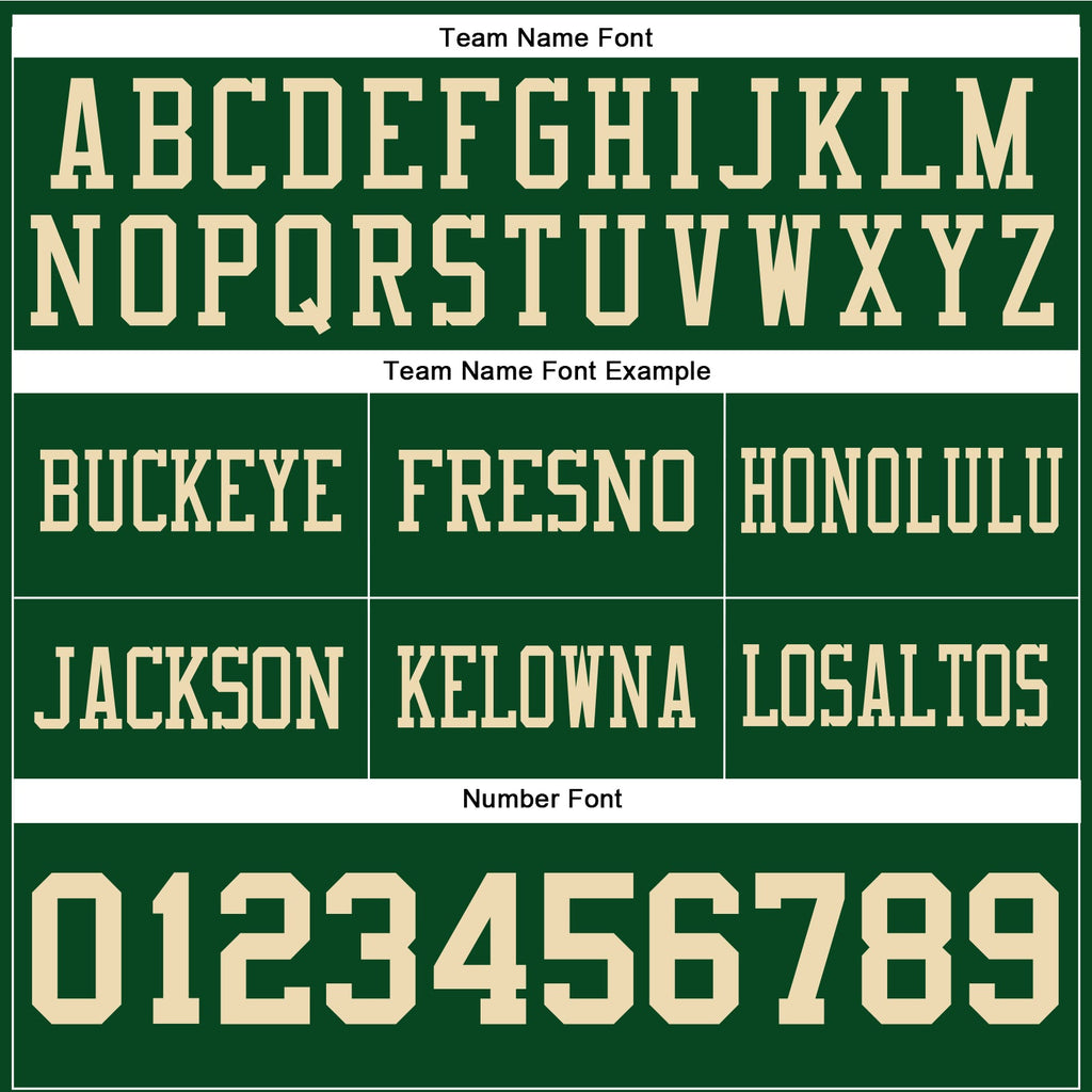 Custom Green Cream Authentic Football Jersey