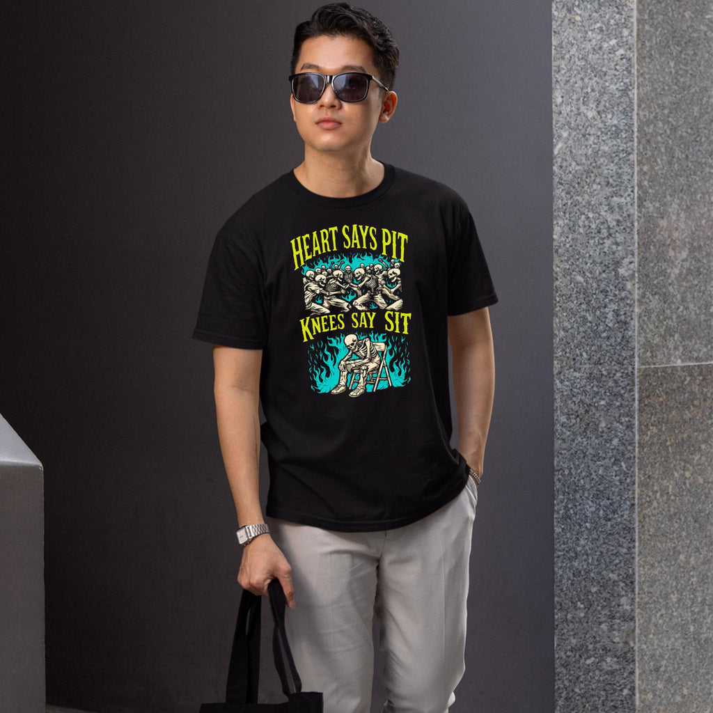 Heart Says Pit Knees Say Sit Shirt