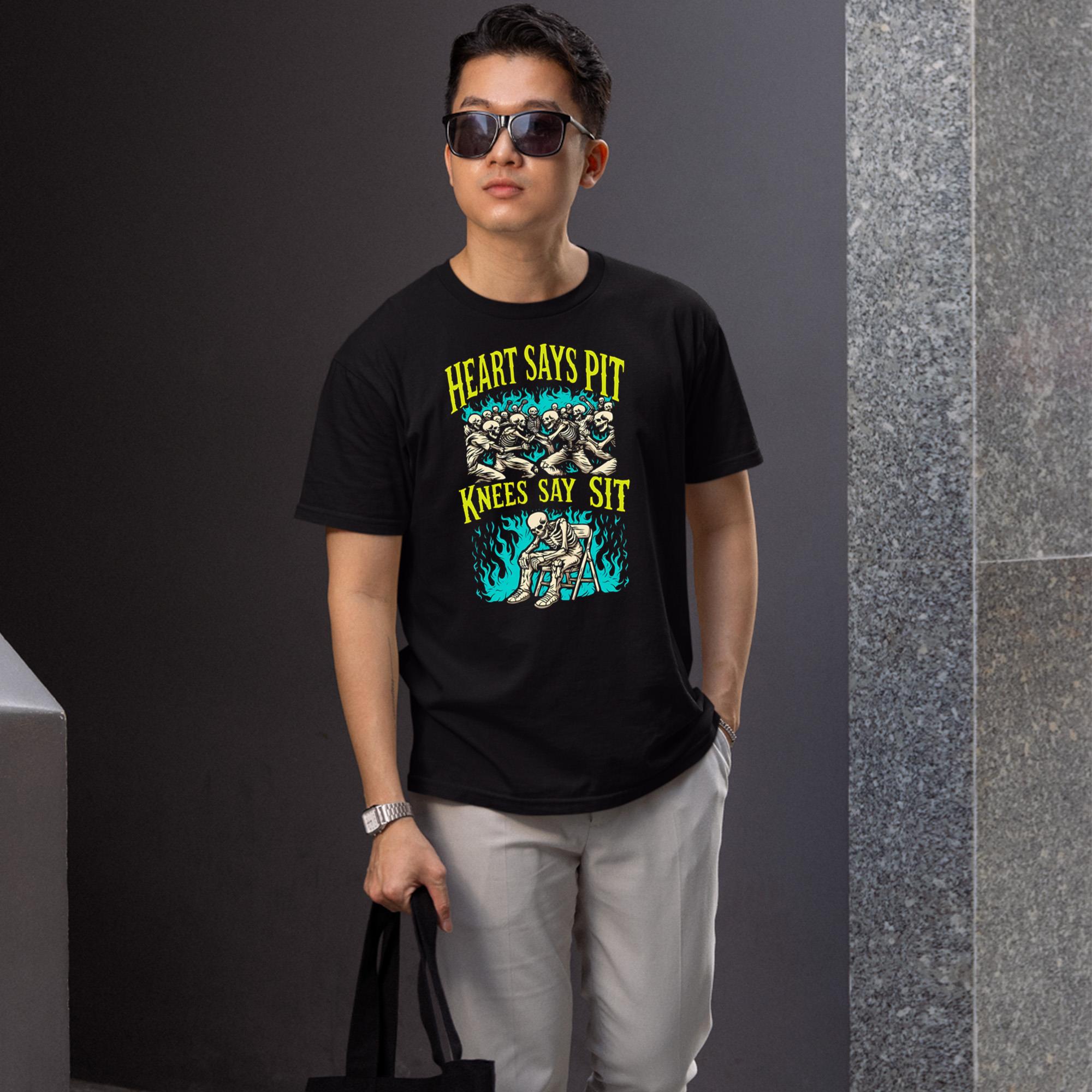 Heart Says Pit Knees Say Sit Shirt