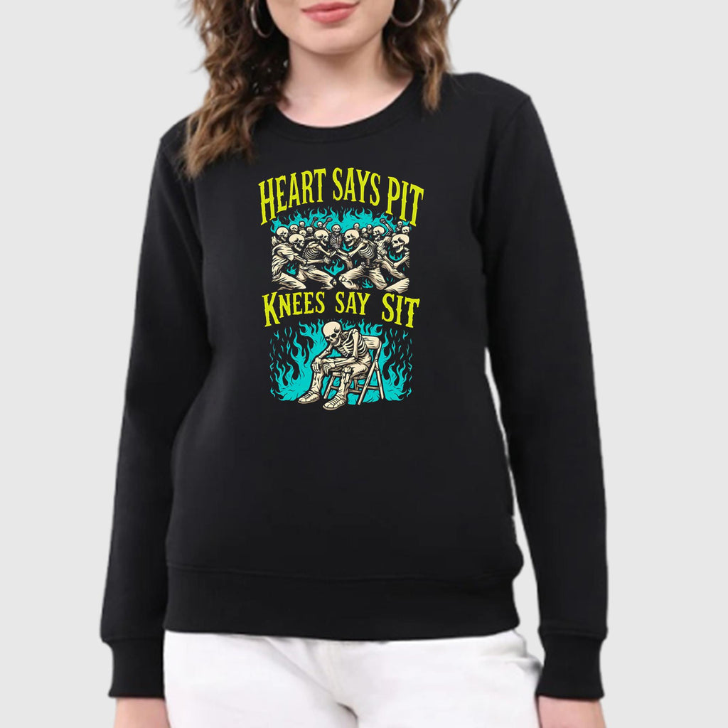 Heart Says Pit Knees Say Sit Shirt