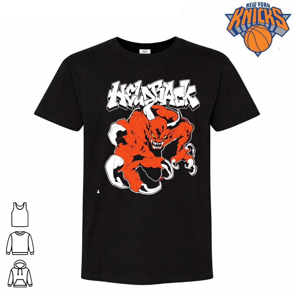 Heldback Demon Monster Graffiti Streetwear Heavy Metal Graphic Shirt